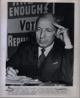 Historic Images - 1946 Vintage Press Photo B Carroll Reece Radio Speech Truman - DFPD19639