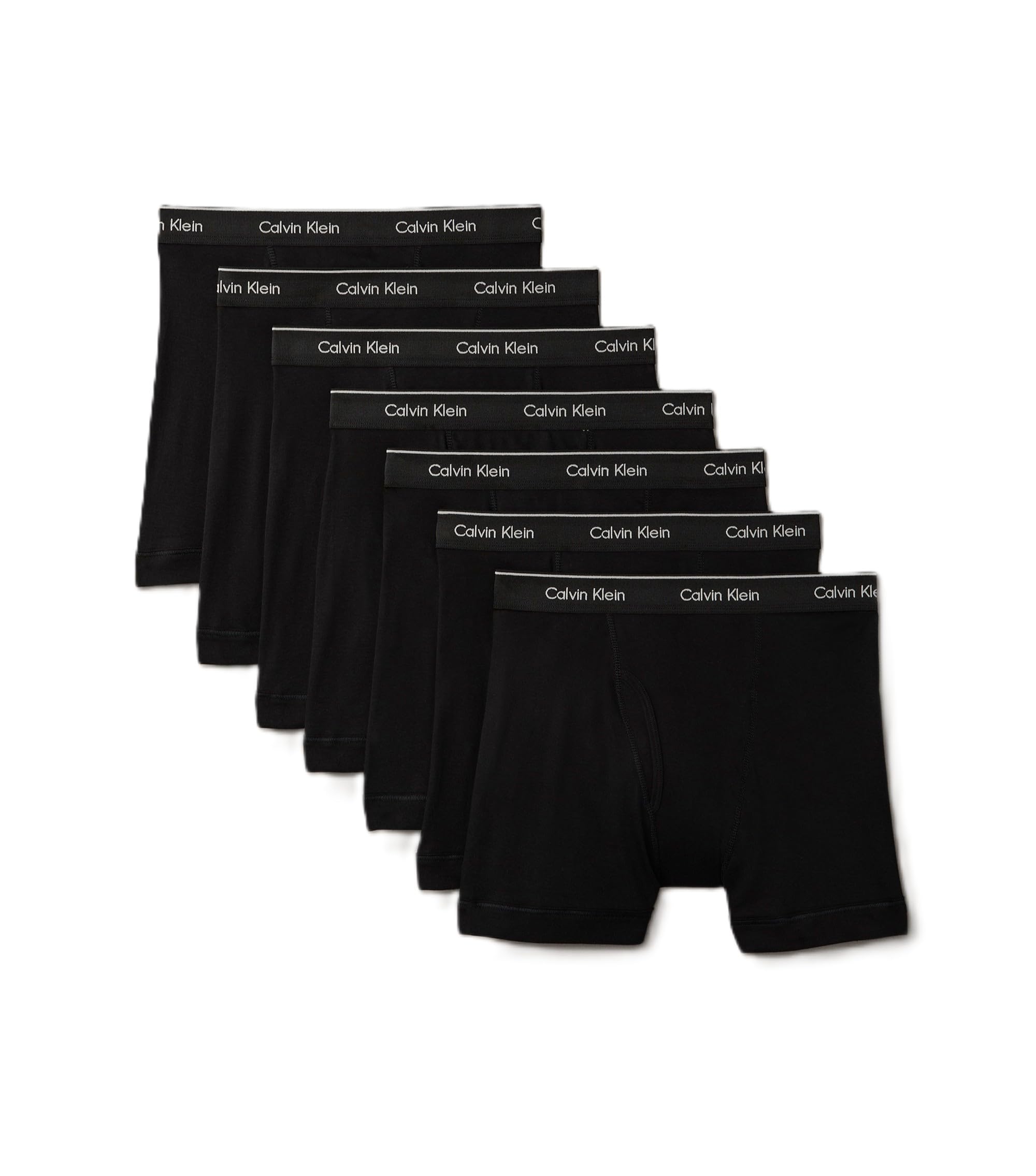 Photo 1 of Calvin Klein Men's Cotton Classics 7-pack Boxer Brief, 7 Black, Medium