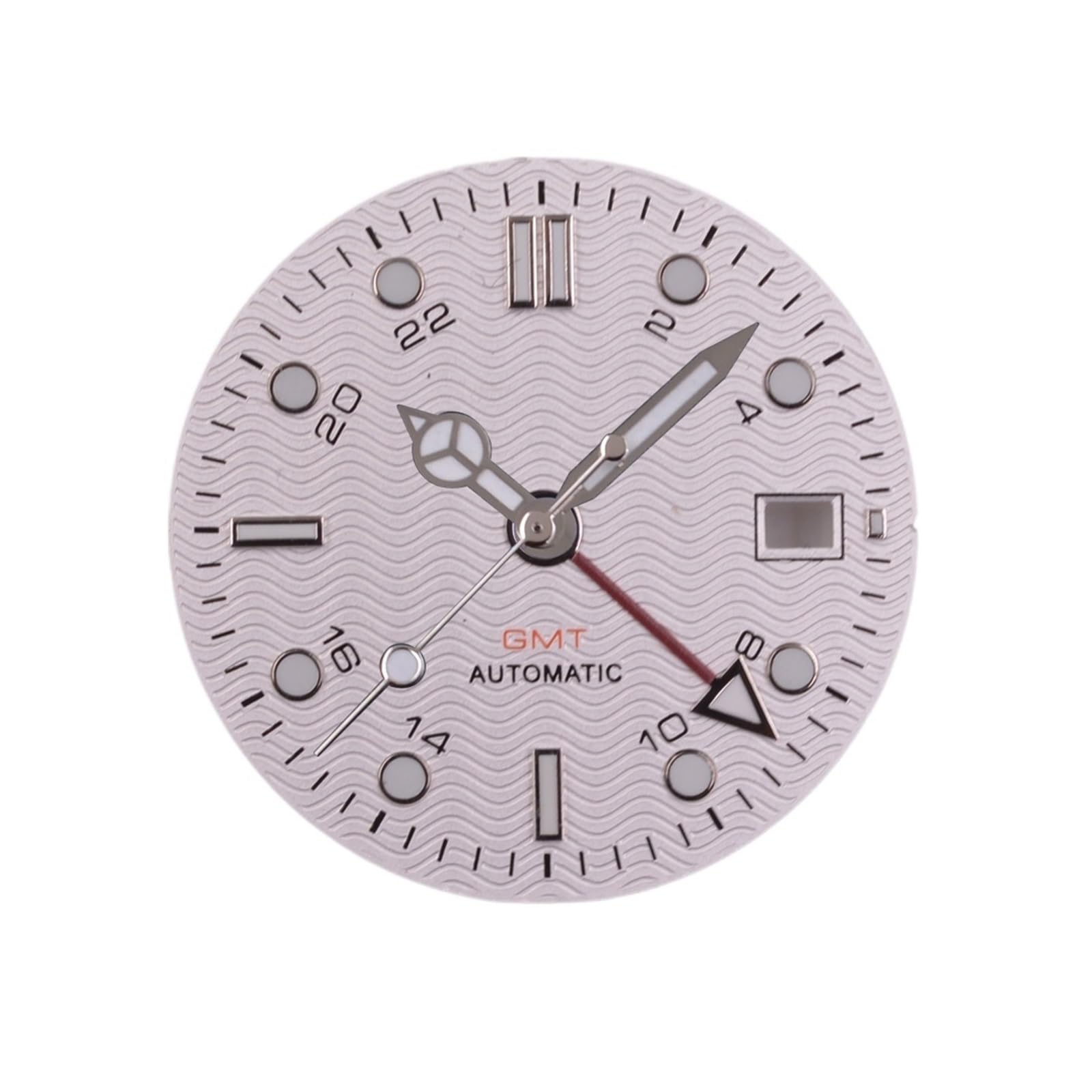 1 szt. 31 mm falisty pasek ze świecącą tarczą wskazówki zegarka pasujące do części GMT z mechanizmem NH34(12)