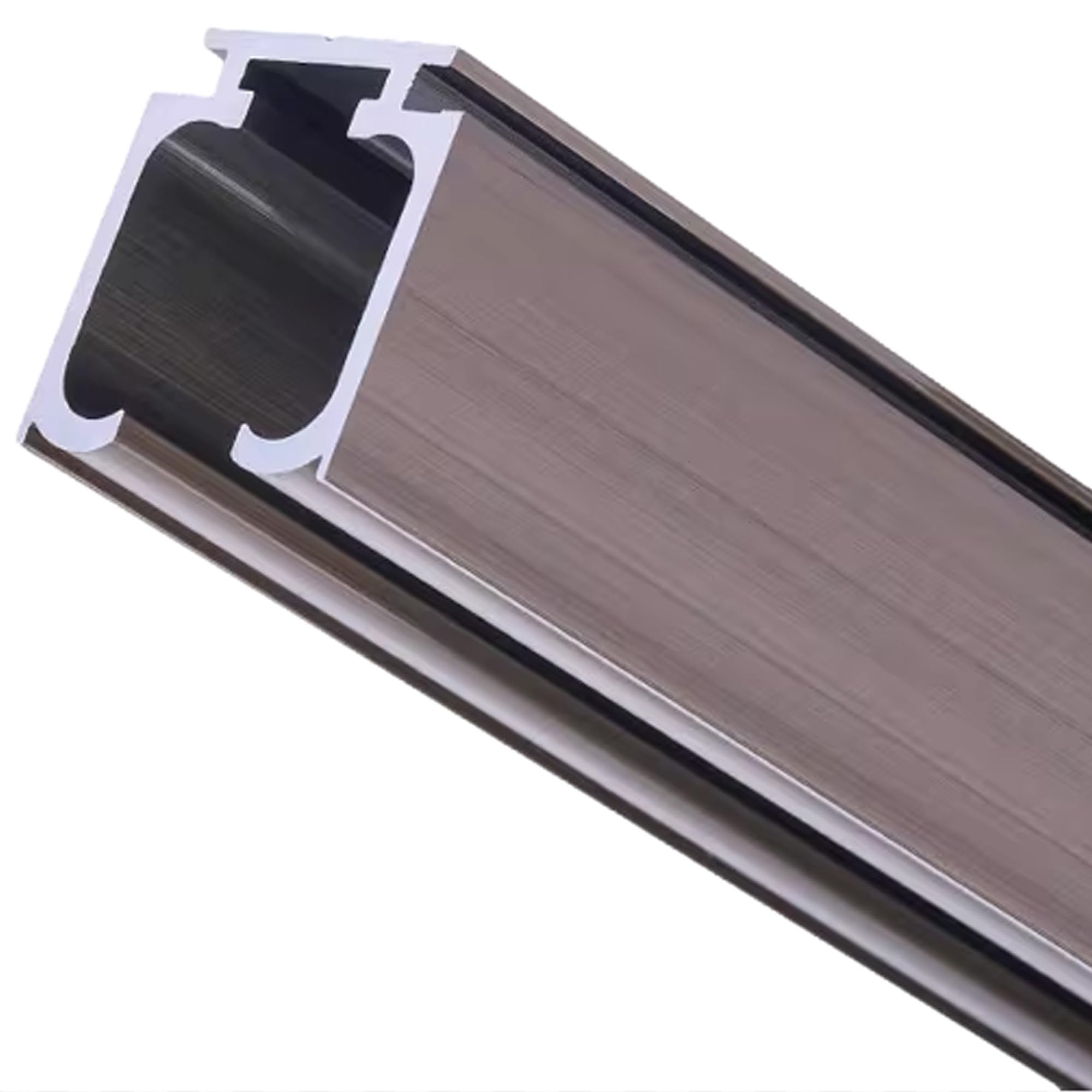Zestaw do drzwi przesuwnych Zestaw okuć do drzwi bocznych – zestaw aluminiowych szyn do skrzyni(Purple,280cm)