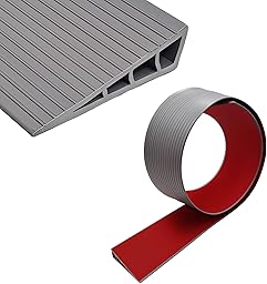 Rampa di soglia,100×8×2cm, rampe di soglia, rampa per sedia a rotelle in PVC, profilo di transizione, autoadesiva, rampa di soglia per robot aspirapolvere, passeggini, deambulatori o monopattini