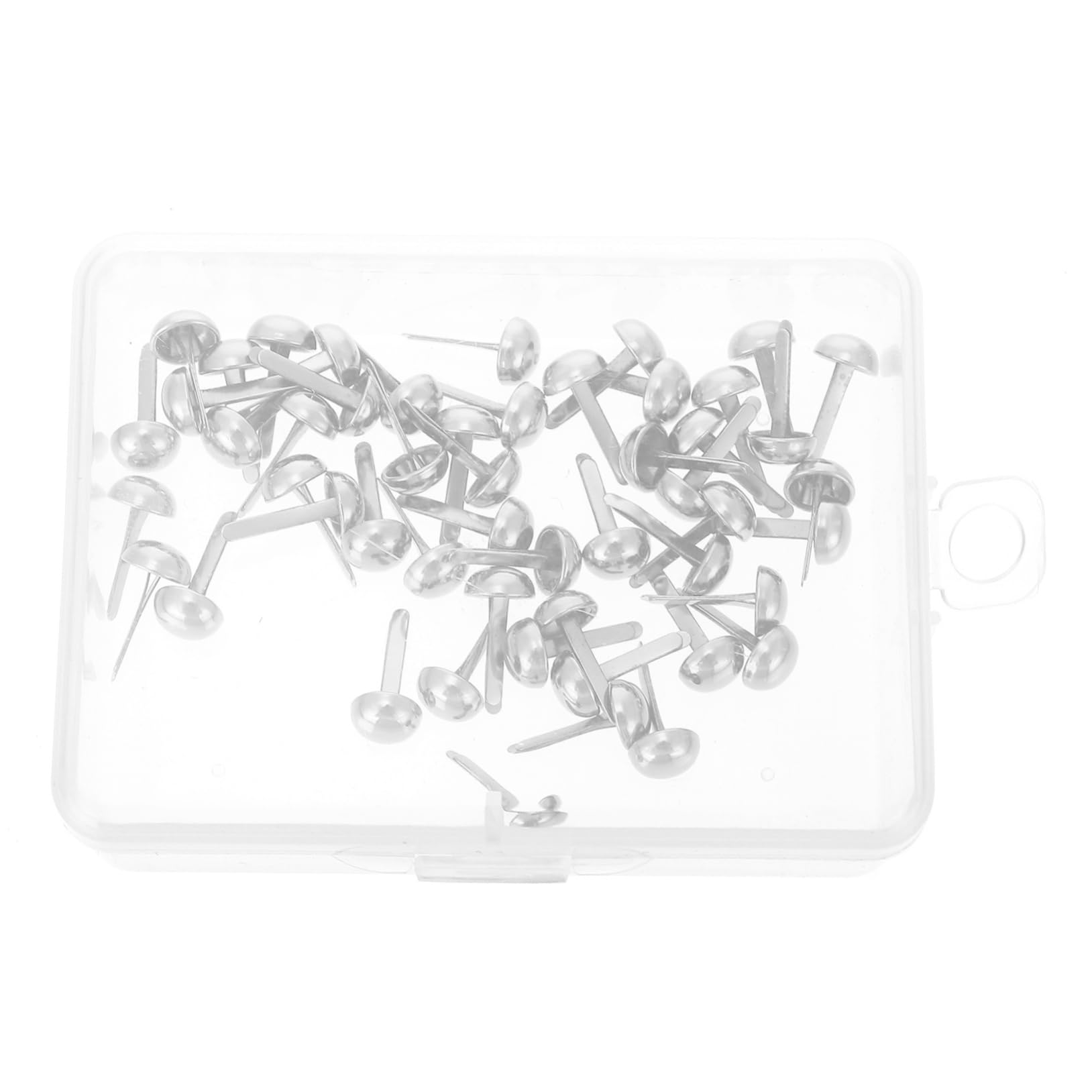 ARTIBETTER 50Pcs Mini Two Legged Brads for Craft Making Durable Rivets for Projects for Scrapbooking Greeting Cards and Handmade Accessories