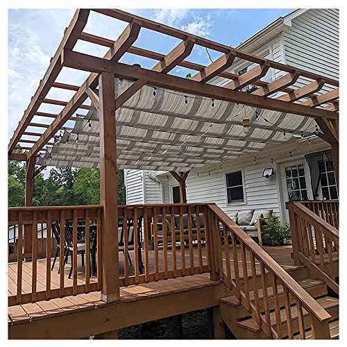 Auvent de rechange pour terrasse et patio | Toile de pergola rétractable et imperméable - 2