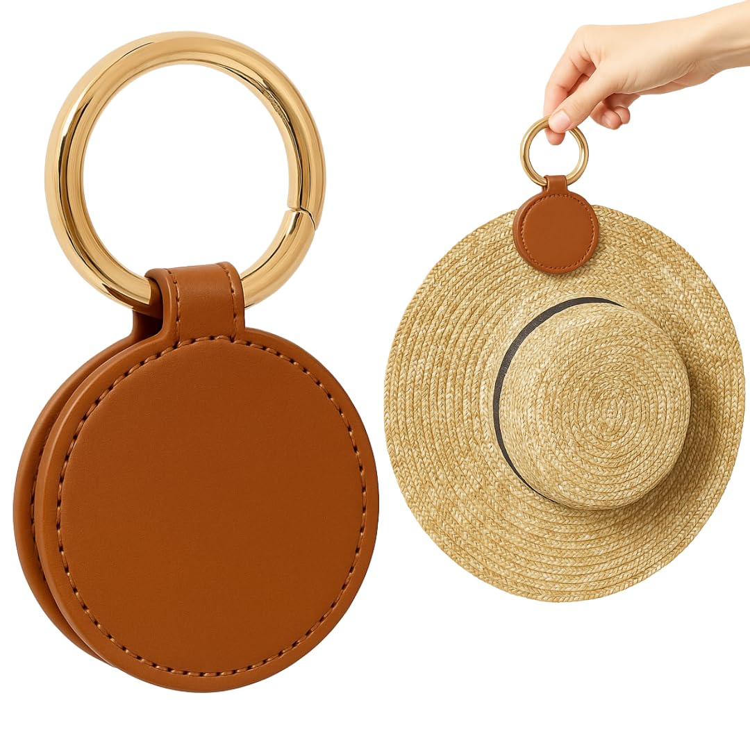 Galaxy Beauty Brown Magnetic Hat Clip For Bag Travel (Brown)