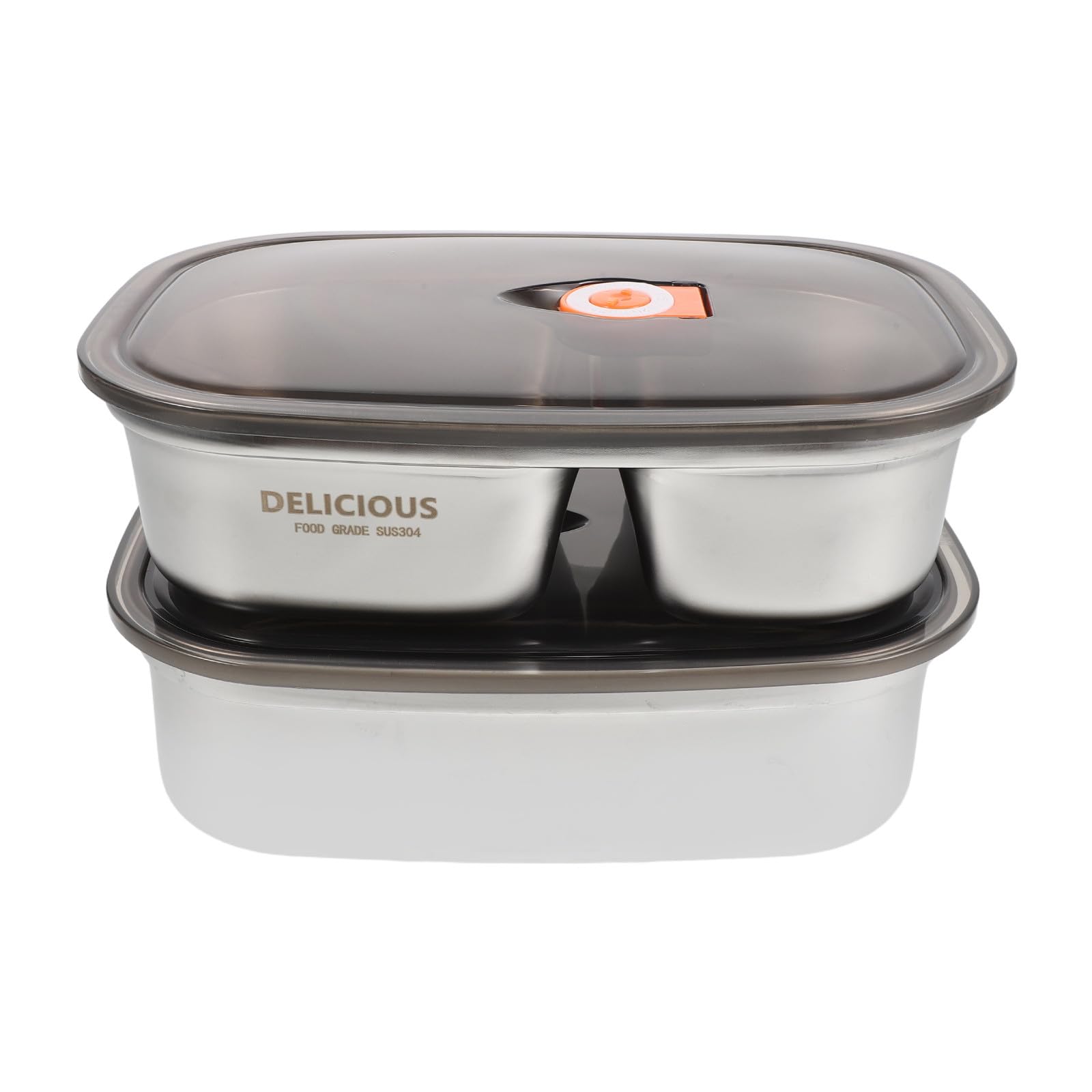 2 fiambreras 304 a prueba de fugas, 40 oz + 57 oz, recipiente térmico para almuerzo para adultos, almacenamiento de alimentos fríos y calientes de acero inoxidable para comidas de oficina.