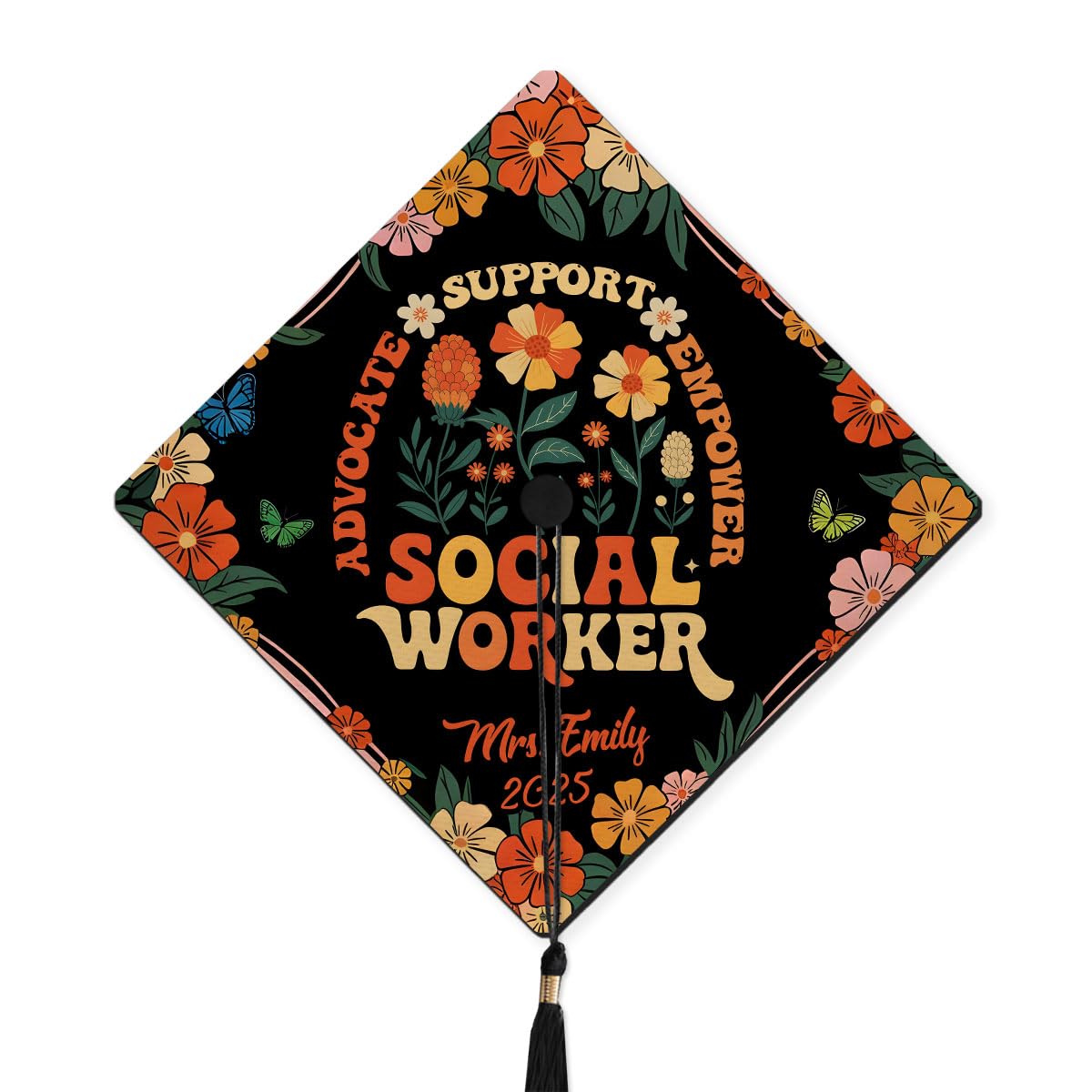 MonkeyVan Personalized Graduation Stole for Mexico Senior, Mexican Flag Graduation Sash Class of 2025 Graduation Day Gifts S401