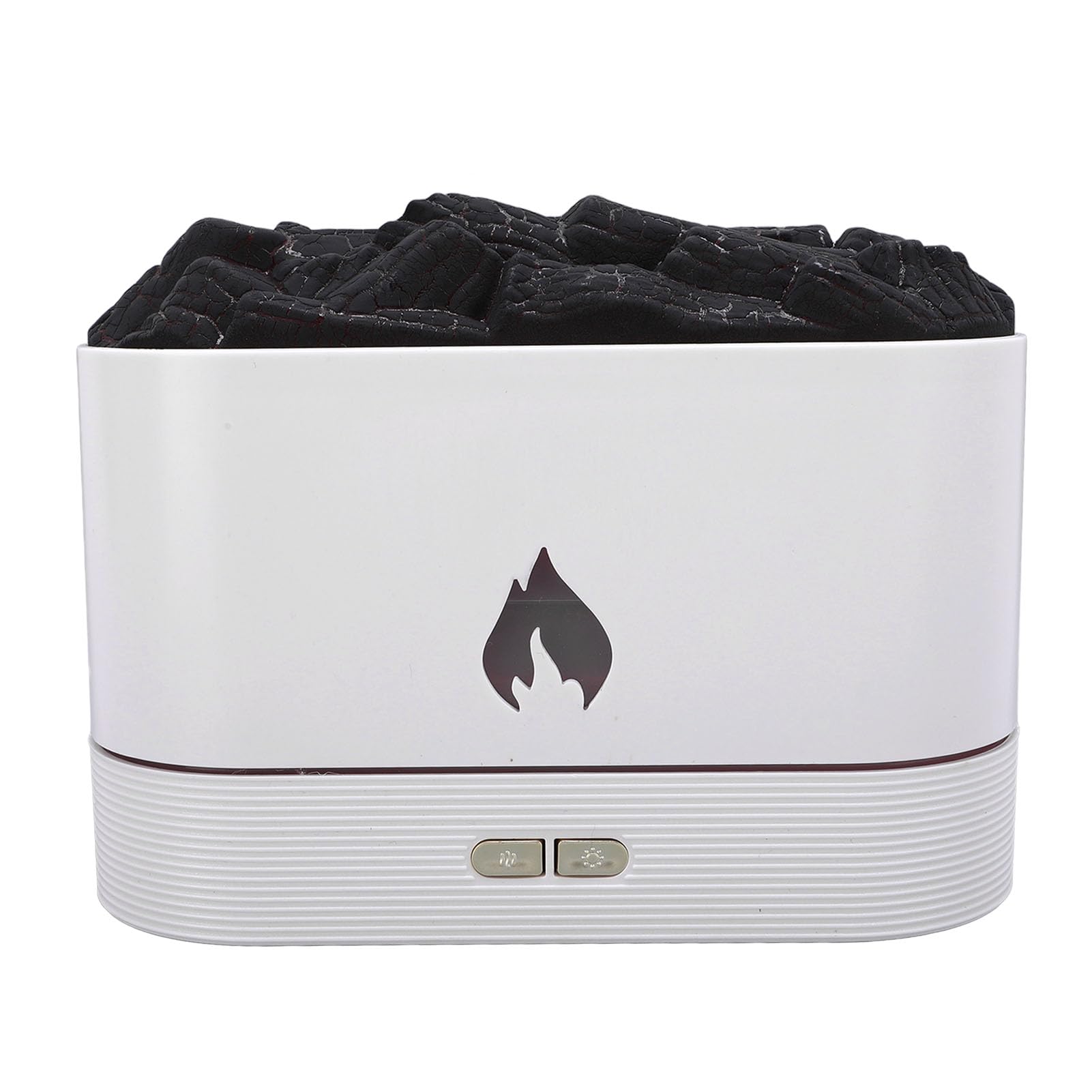 Flame Aromatherapy Diffuser Quiet Relaxing Decorative Desktop Flame Humidifier Aromatherapy Machine (A)