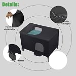 Slumber Crib Blackout Canopy Cover for Pack N Play Travel Crib Canopy - Portable Stretchy Breathable Sleeping Pod Shade for Stretchy Netting Cover for Indoor Outdoor Travel Playard (Black)
