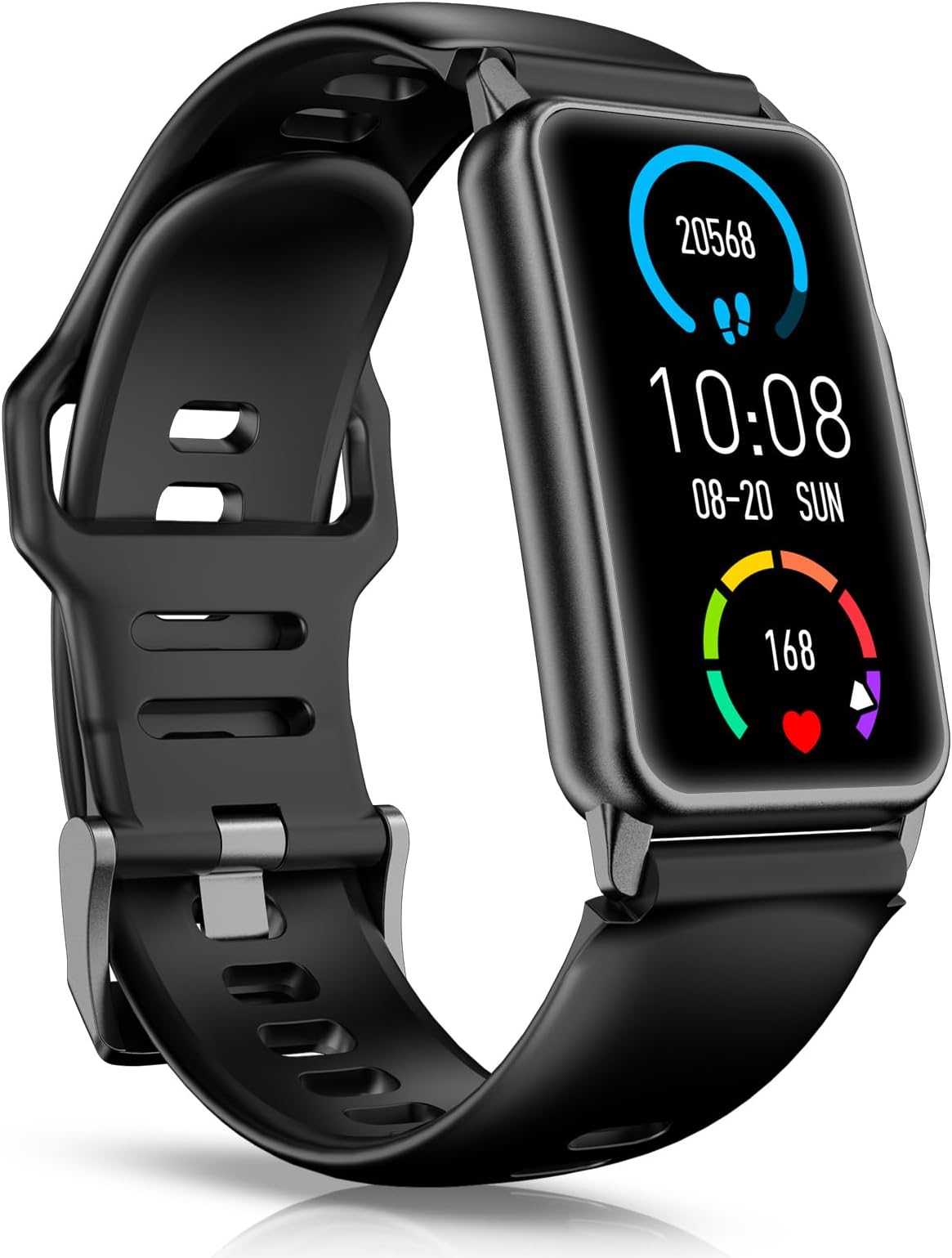 Smart Watch Fitness Tracker with 24/7 Heart Rate, Blood Oxygen Blood Pressure Monitor Sleep Tracker 120 Sports Modes Activity Trackers Step Calorie Counter IP68 Waterproof for Andriod iPhone Women Men