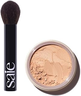 Saie Face Powder Duo, mediano – El cepillo es...