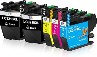Magisink LC3219XL LC-3219 For Brother LC3219 LC3217 LC-3217 Ink Cartridge Multipack For Brother MFC J6530DW J5330DW J6930DW J5335DW J6930DW J5730DW J5930DW, 5-Pack (2 Black 1 Cyan 1 Magenta 1 Yellow)