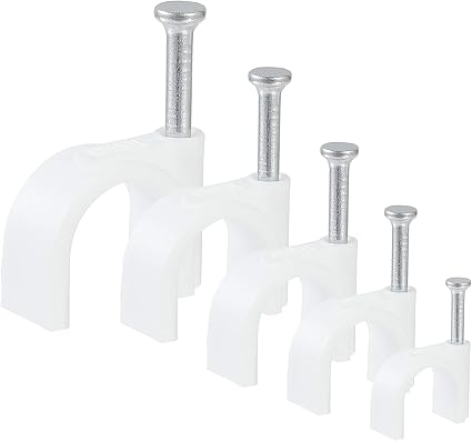 Thursday April 500 Stucke Kabelschellen Nagelschelle Kabelklemmen Haftclips Mit Nagel Kabelclips Kabelhalter Fur Netzwerkkabel White 4mm 5mm 6mm 8mm 10mm Amazon De Baumarkt 