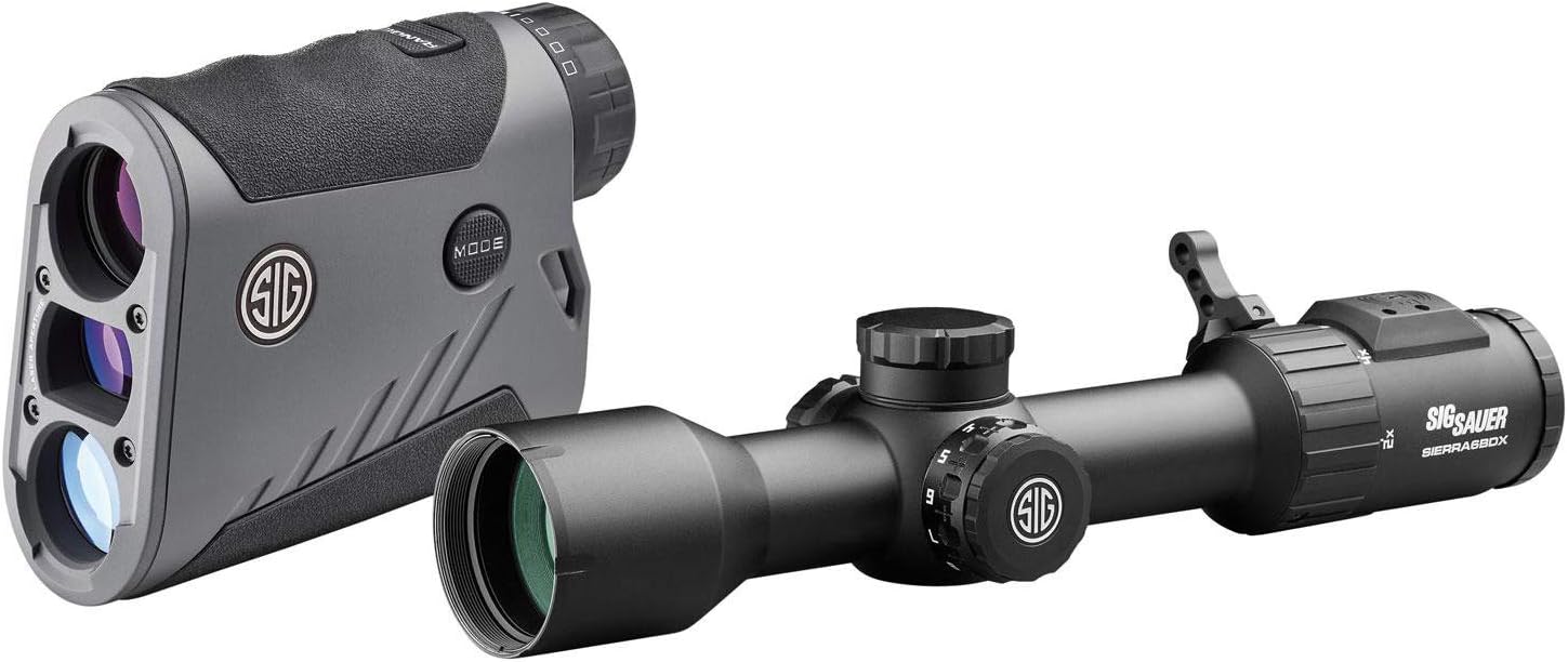 Sig Sauer BDX Combo Kit, KILO1600BDX Laser Rangefinder and SIERRA6BDX Riflescope, 2-12X40mm