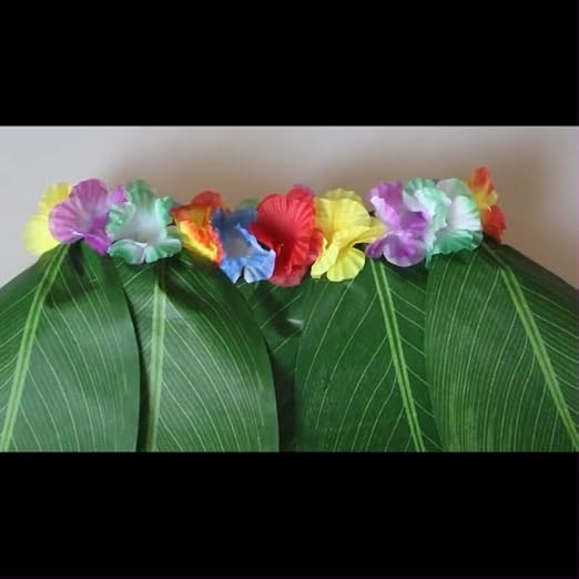 Set De 25 Piezas Hawaianas Para Niños – 5 Faldas De Hula Con Collares, Pulseras Y Diademas Para Fiestas Luau