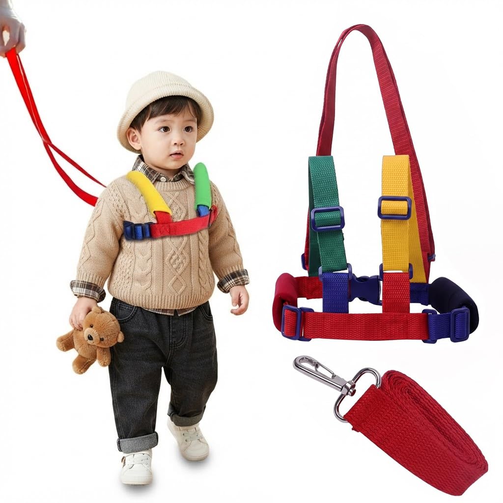 Toddler Reins for Walking 1-3 Years, Baby Walking Harness with 1.2m Leash