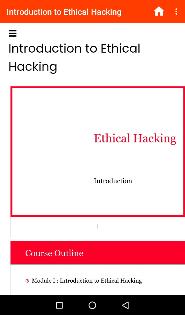 Module 1 - Introduction to Ethical Hacking - App on Amazon Appstore