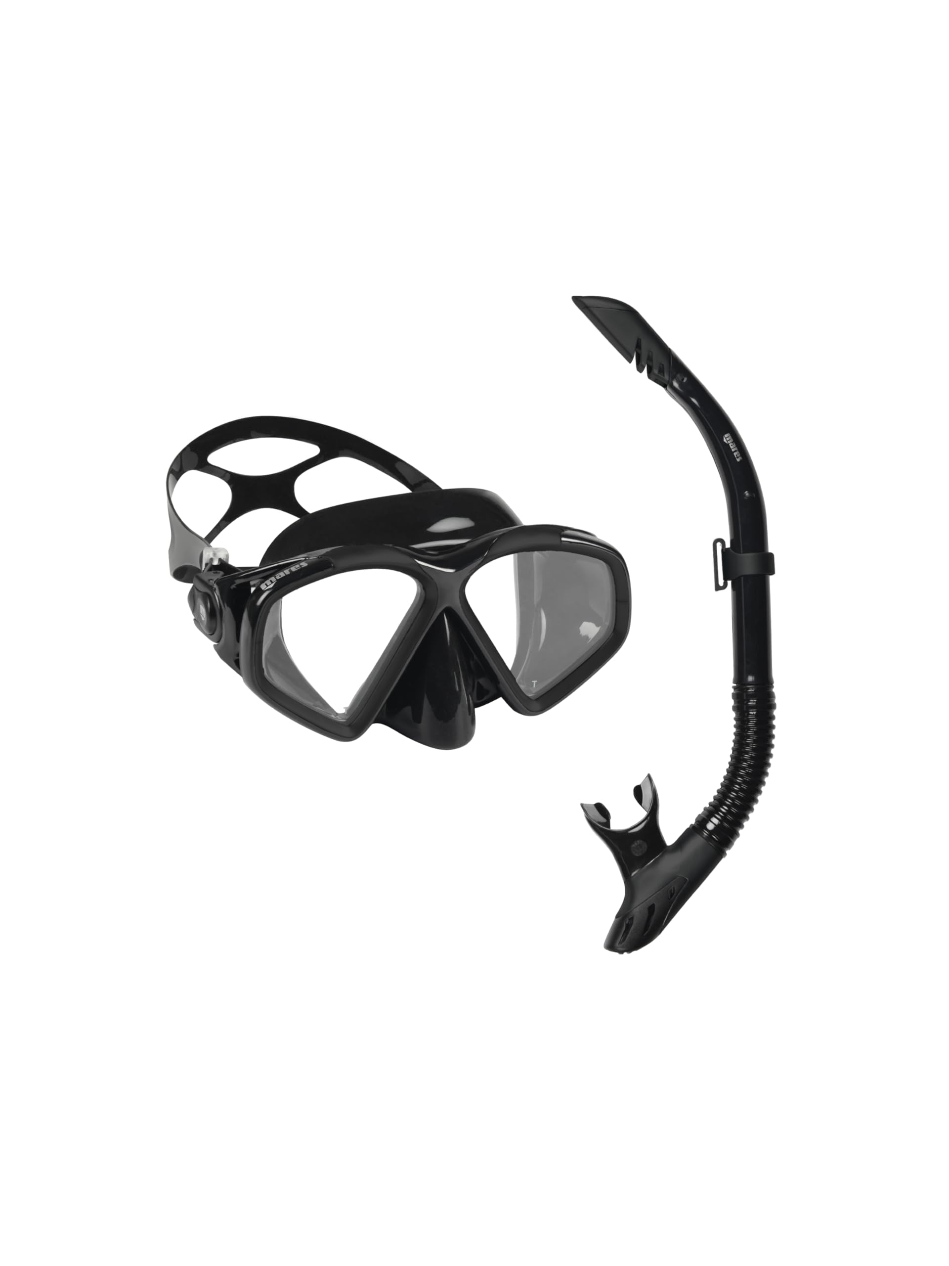 Mares Combo Cozumel Splash - Kit de máscara de Tubo para Adultos, Vidrio Templado, Snorkel semiDry, válvula de Purga