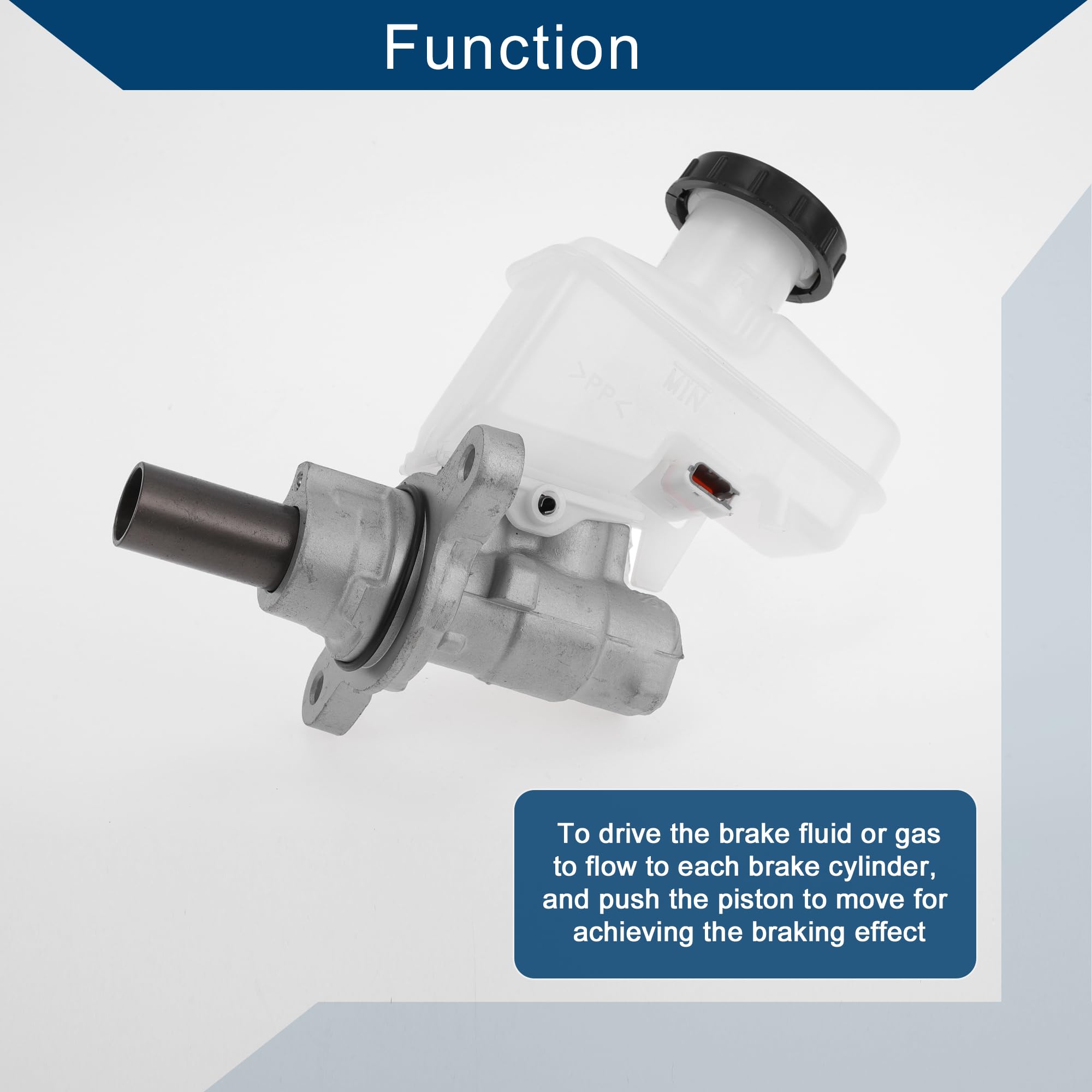 Maître-Cylindre De Frein Pour Suzuki Grand Vitara 09-15 1 Pc | Ton Argent Blanc, Alliage Aluminium, Compartiment Moteur, 1 Pc, OE 5110065JA0/51100-65JA0, Utilisation Remplacement Direct