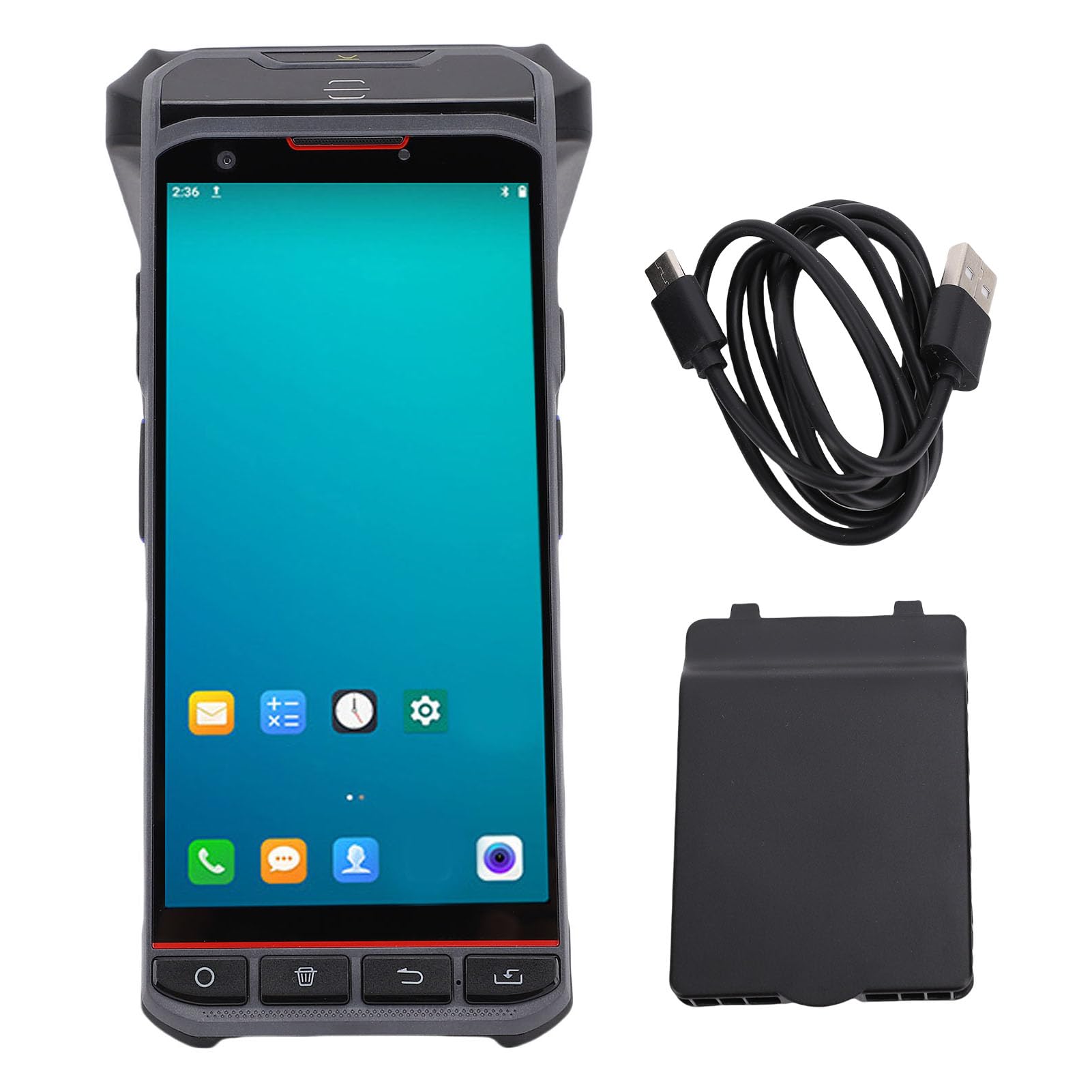 Scanner de Codes-Barres Portatif WiFi5, Lecteur 1D 2D Durable à Grande Vitesse pour L'inventaire au Détail, écran Tactile de 5,5 Pouces