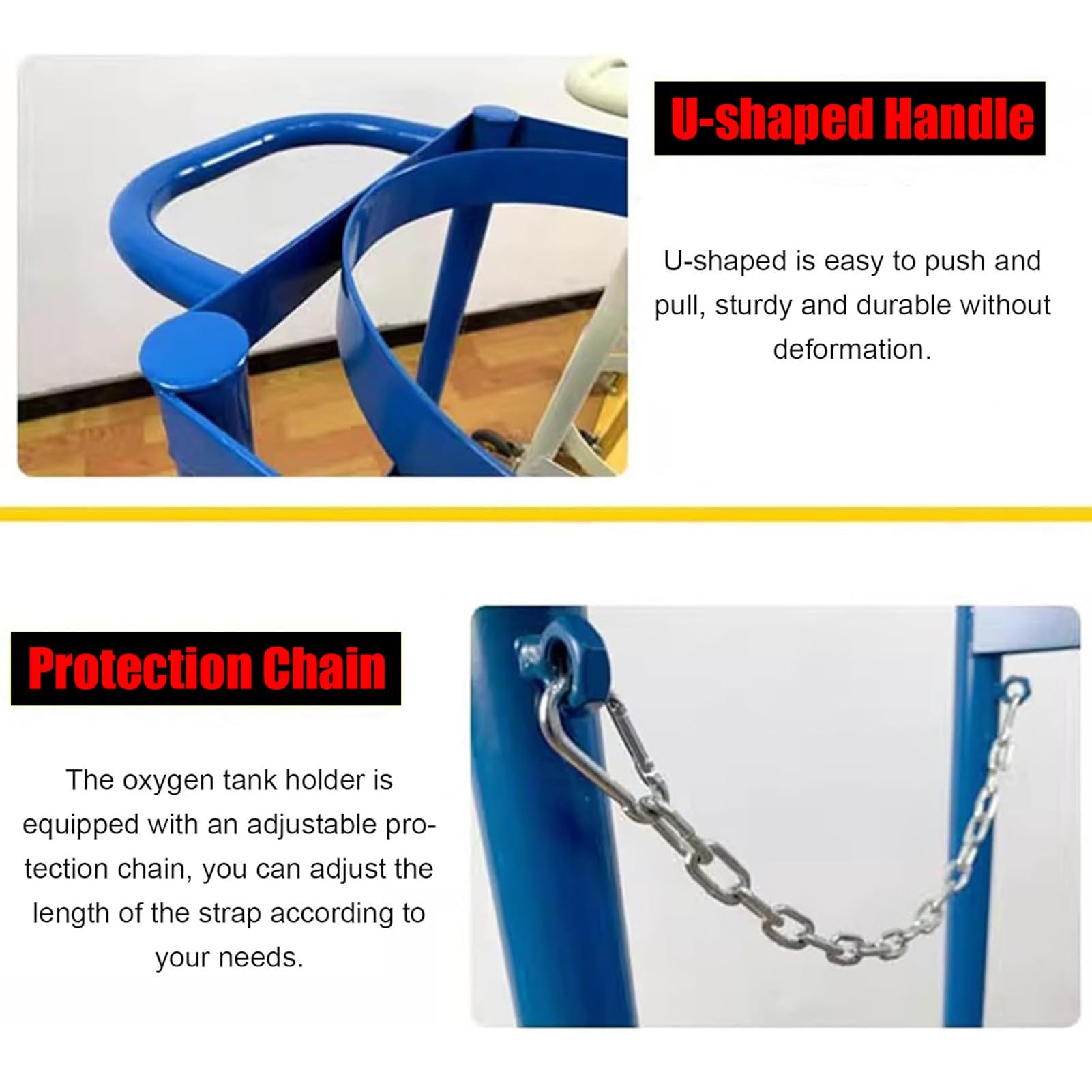 Carrello cilindrico – Dispositivo anti-ribaltamento in acciaio con catena di sicurezza per laboratori ricerca e uso industriale – Soluzione di trasporto sicura e affidabile