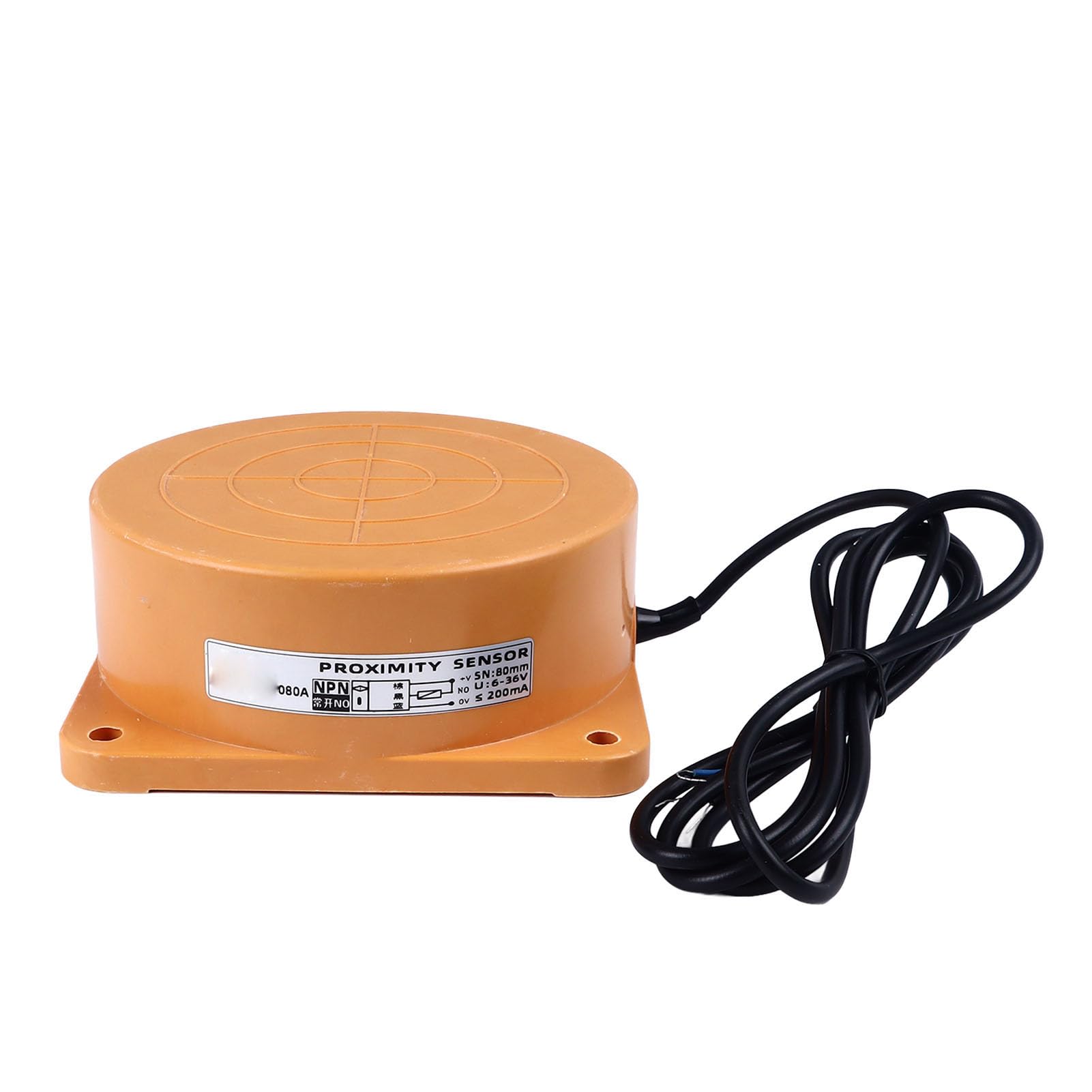 Interruttore di prossimità Sensore di prossimità Induttivo ABS Effetto Hall NPN 3 Fili Normalmente Aperto DC6 a 36V Distanza di Rilevamento 80mm per Controllo Automazione Rilevamento Metalli