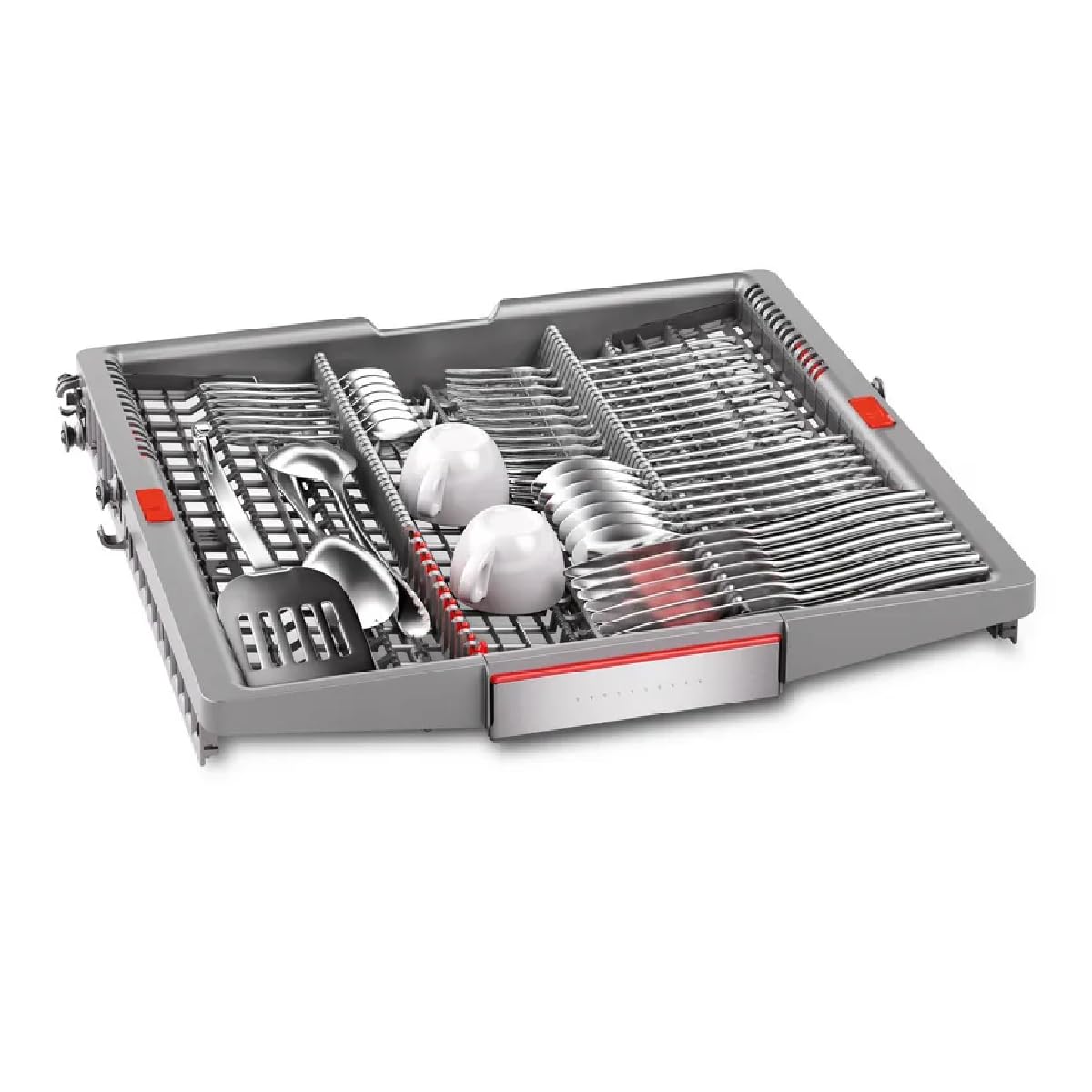 Bosch SMD8TCX04E, serie 8, Smart lavastoviglie completamente integrata 60 cm, cassetto portaposate, lavastoviglie Made in Germany, essiccazione zeolite, pulizia forte, molto silenziosa, Rackmatic