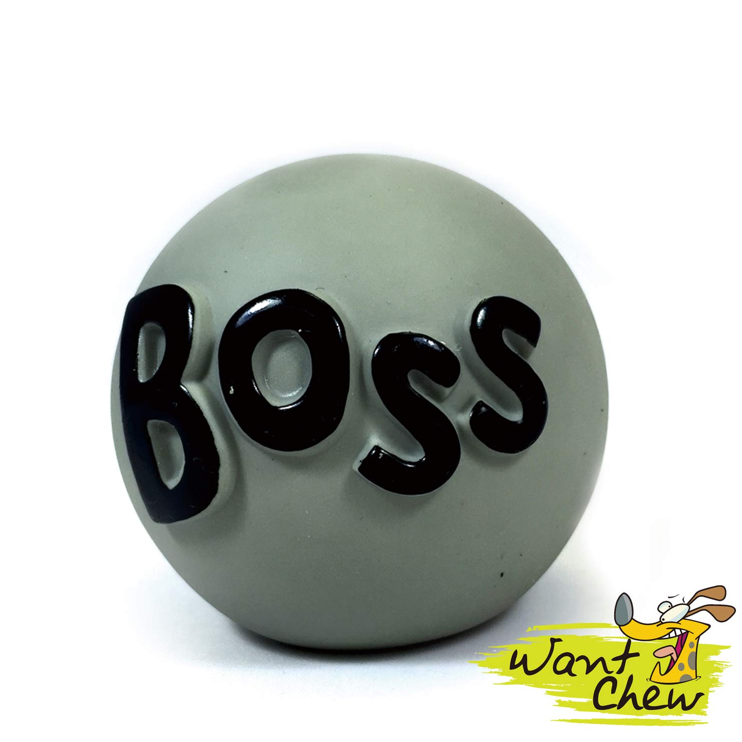 WantChewLatex Dog Squeaky Chew Toy Boss 2.76"