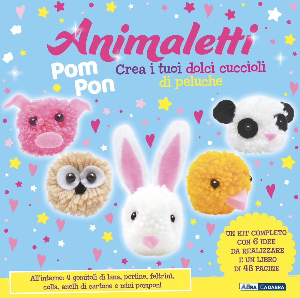 Animaletti Pompon. Ediz. Illustrata. Con Feltrini. Con 4 Gomitoli Di Lana. Con Mini Pompon. Con Perline - 4