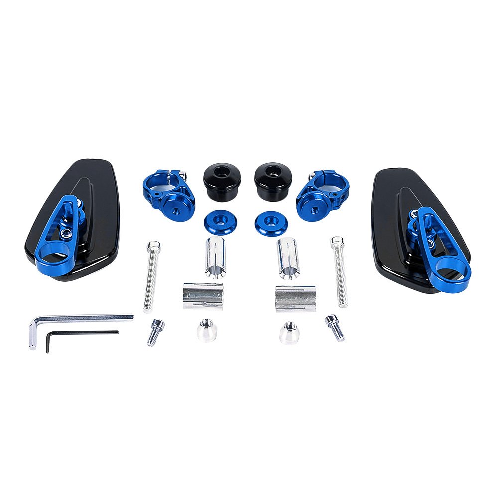 aluminium rétroviseur extrémité du moto guidon 22mm pour Yamaha pour Kawasaki