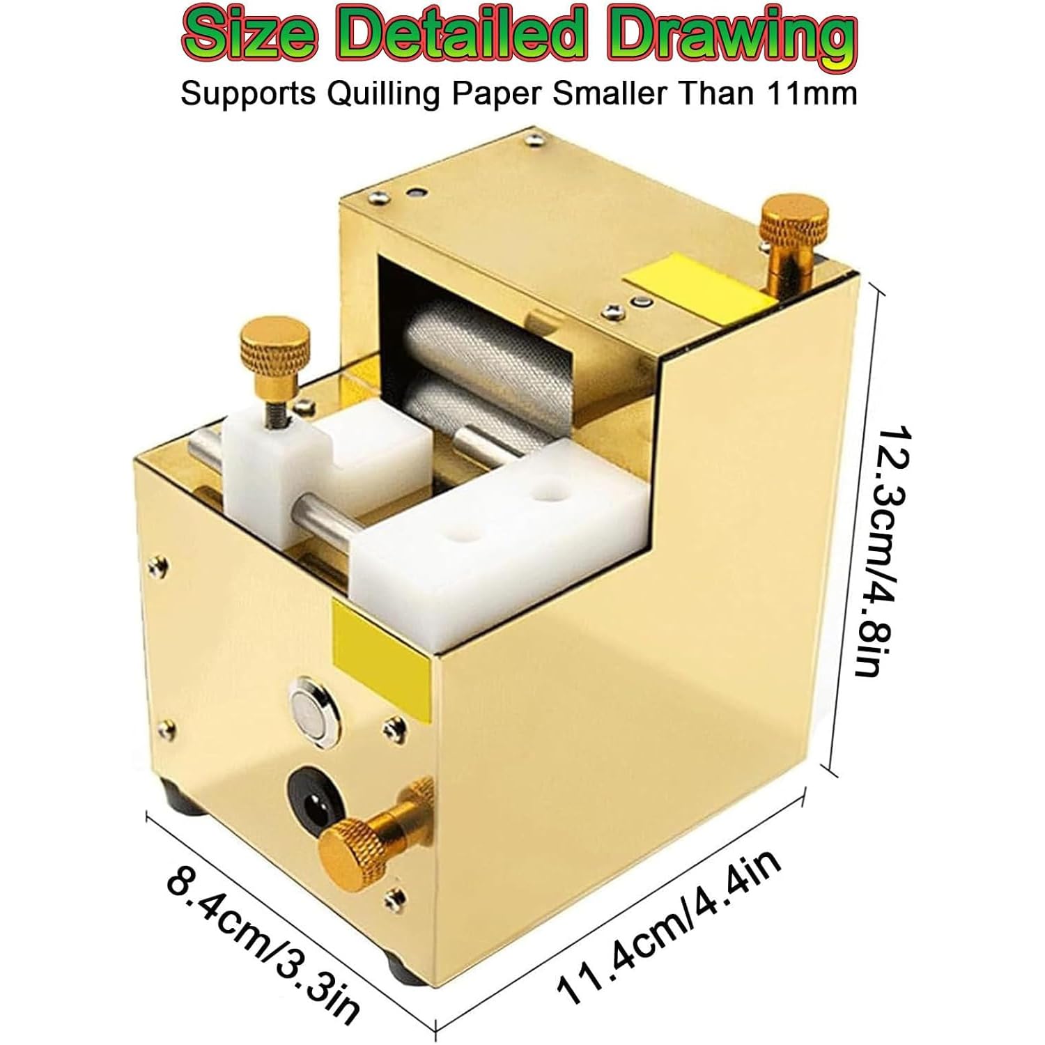 Máquina eléctrica para Quilling, Herramienta Recargable para Manualidades, Ancho Ajustable de 0,05 a 2,5 mm, Alta Velocidad de Corte de 350 Veces/min para la creación de borlas.