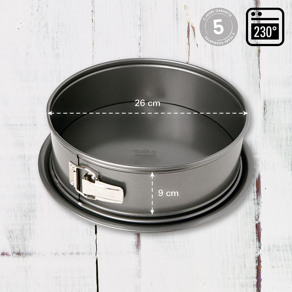 Birkmann 1010741510 Easy Baking - Solvente per Torte, in plastica, 24 cm, Colore: Grigio, 5 x 3 x 2 cm