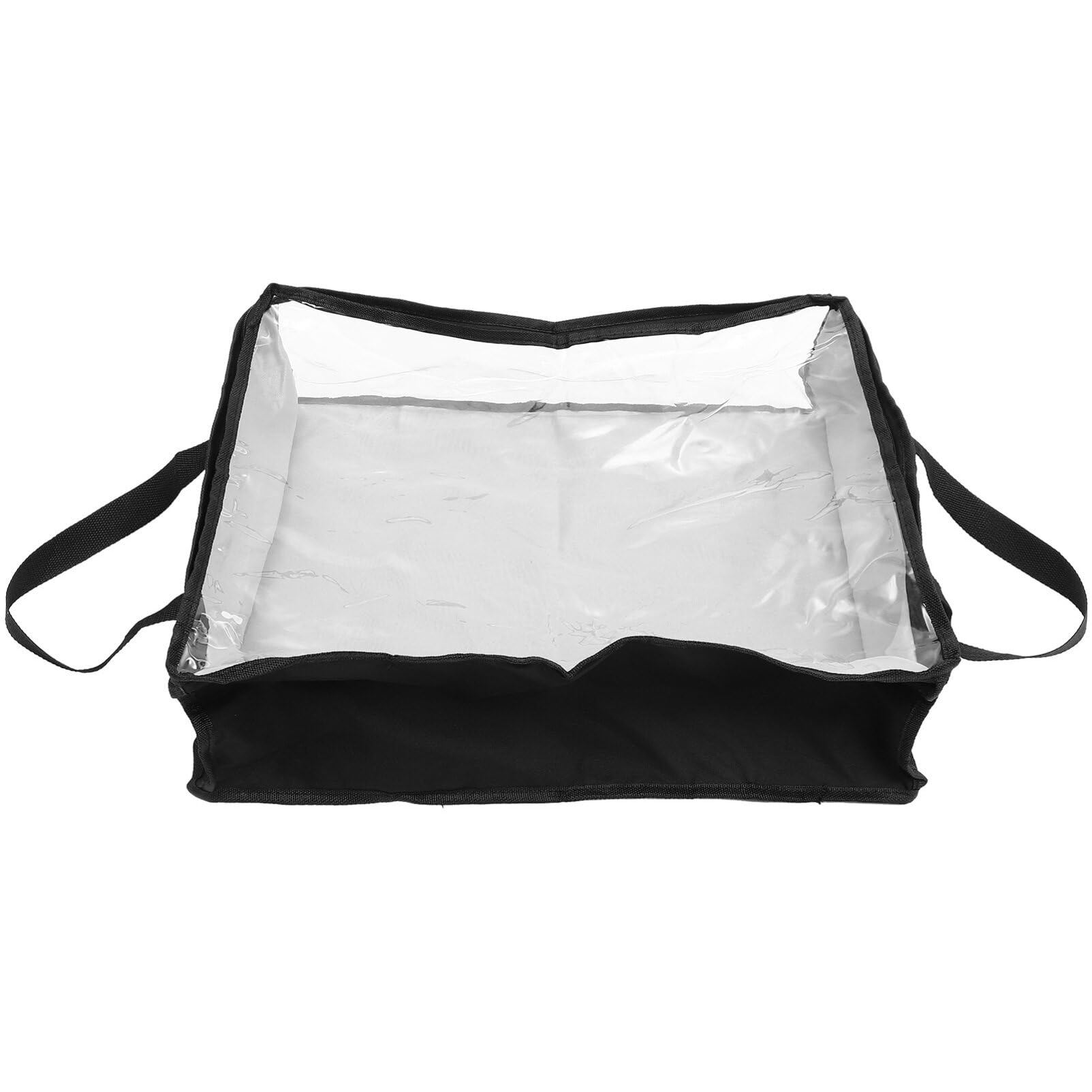 Alipis Large Clear Zippered Hat Storage Organizer Bag Foldable Baseball Cap Case with Transparent Window for Home Dorm Closet under Bed Storage Effortless Access Visibility