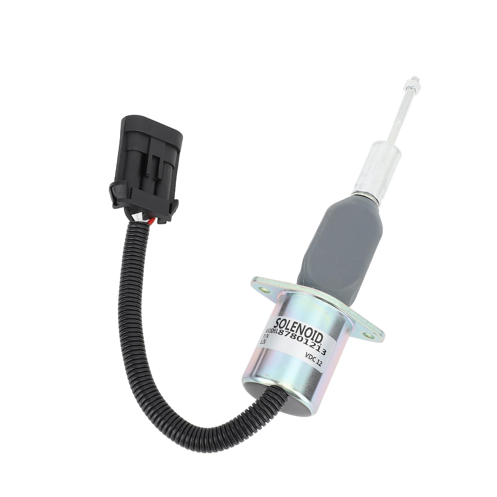 Válvula Solenoide de Cierre de Combustible de 12 V 87801213 para Motor - Solenoide de Corte de Combustible de Alta Sensibilidad para Generadores y Maquinaria