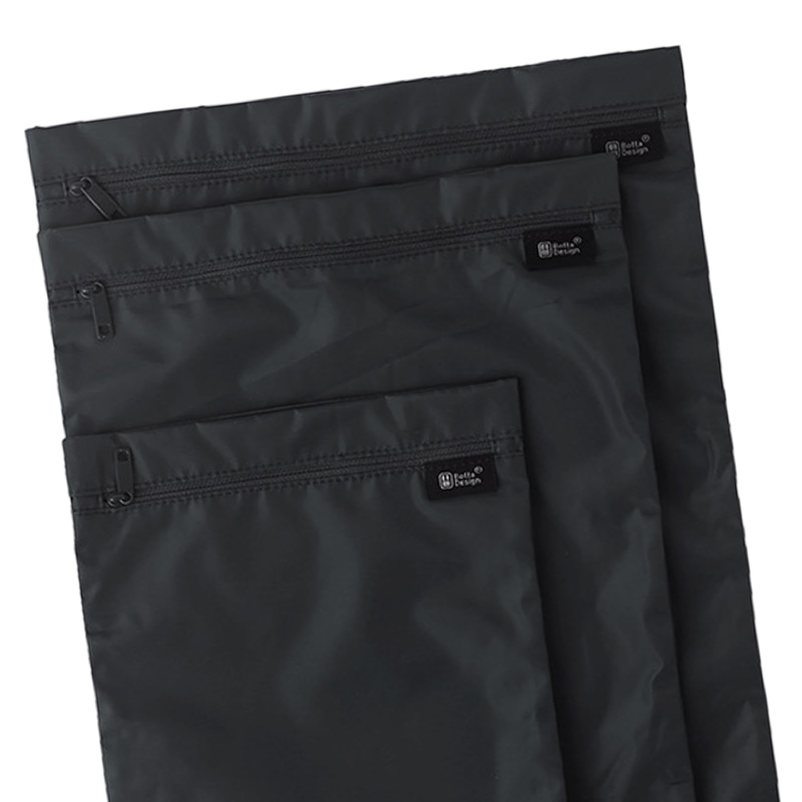 5 Set 3 Stück Reise-Wäschesäcke, wiederverwendbar, schmutzige Kleidung, Tasche für Pool, Reisen, Yoga, Schwarz