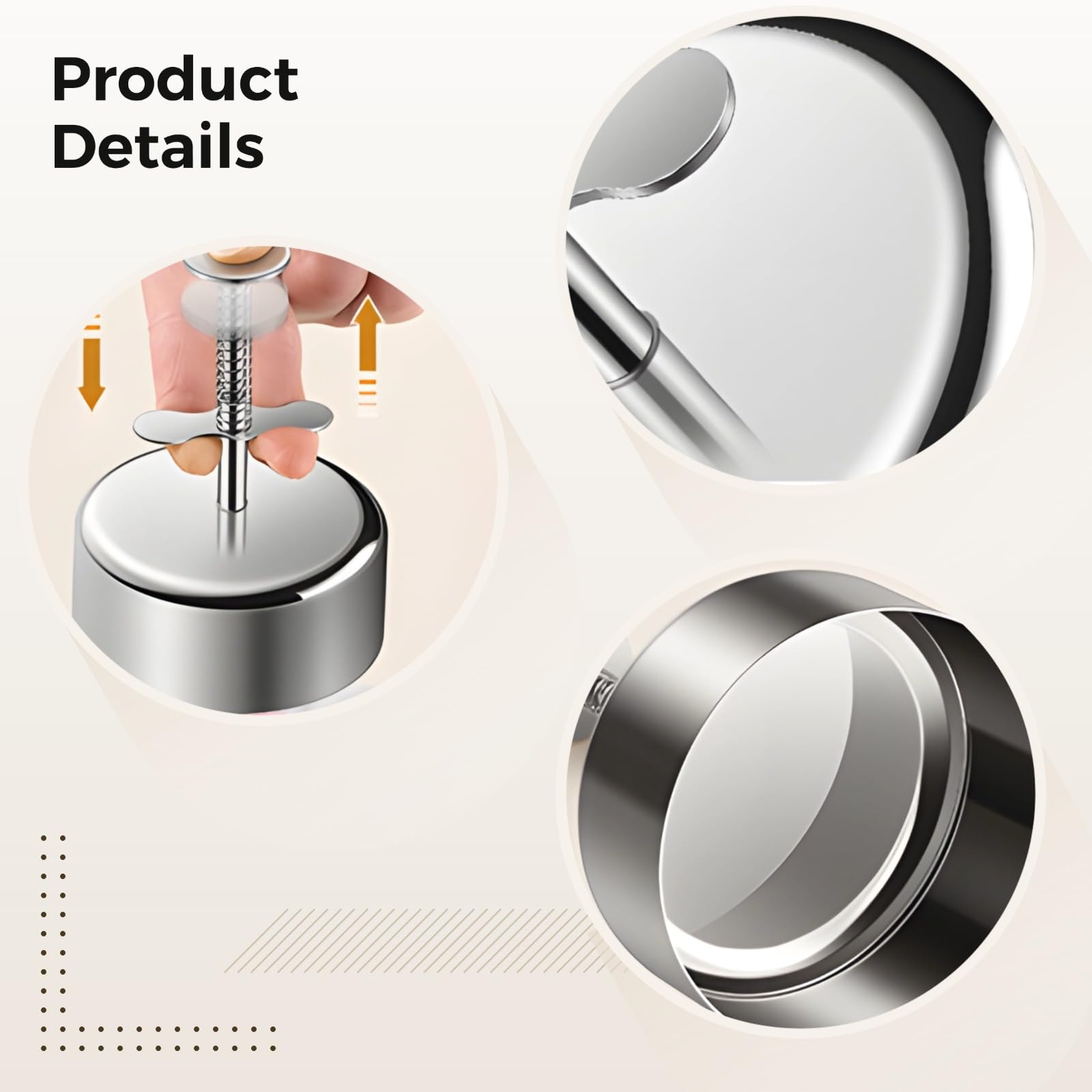 4 Stk. Reismold-Set, Reisbällchen-Former aus Edelstahl, Metall-Sushi-Form mit leichtem Pressmechanismus, mit Bär-, Blumen-, Herz- und runder Form, für Snacks, Burger und Bento