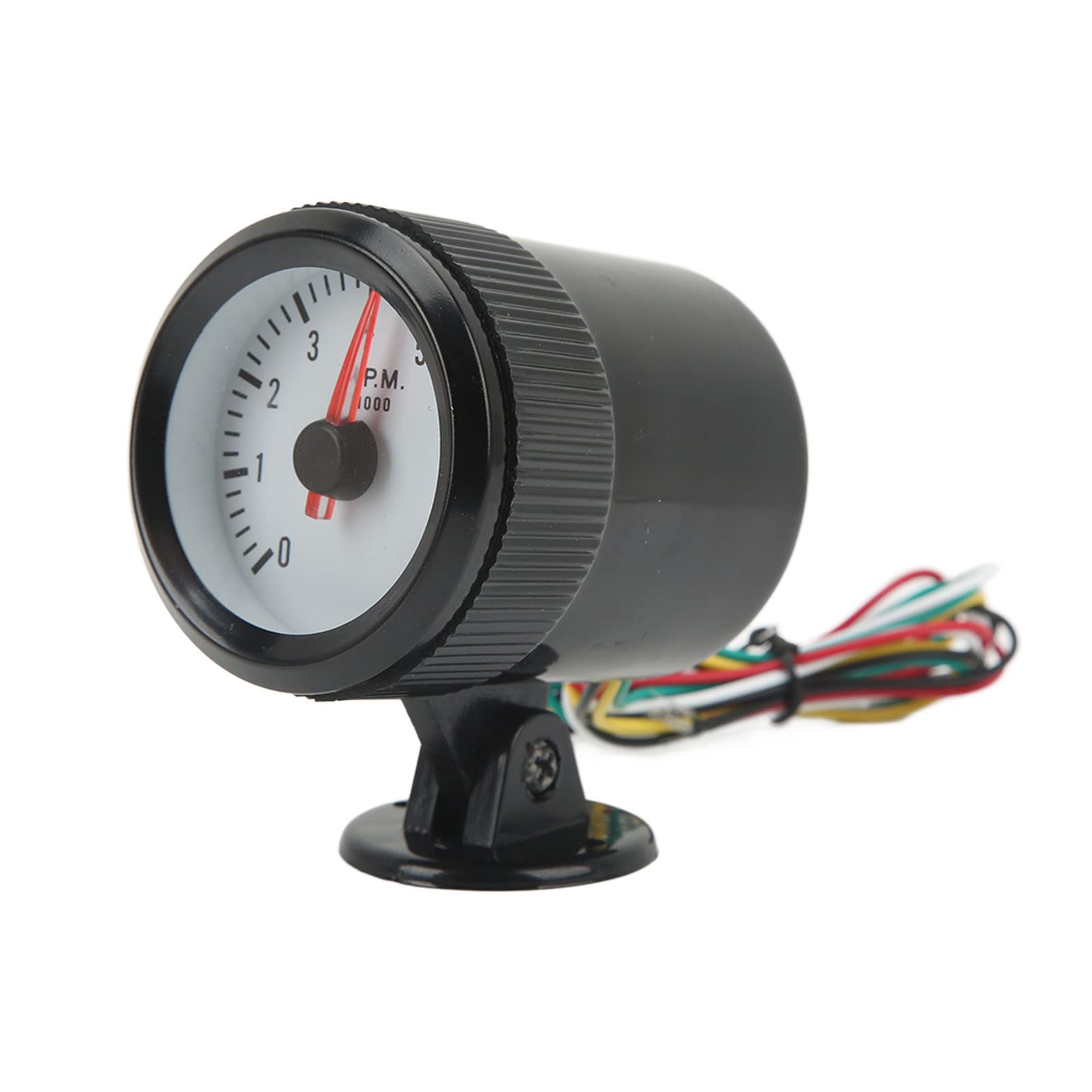 Tachymètre à Pointeur, 0-8000RPM Tachymètre 52mm Tacho Jauge Bleu LED Rétroéclairage pour 4 6 8 Cylindres Essence Voiture