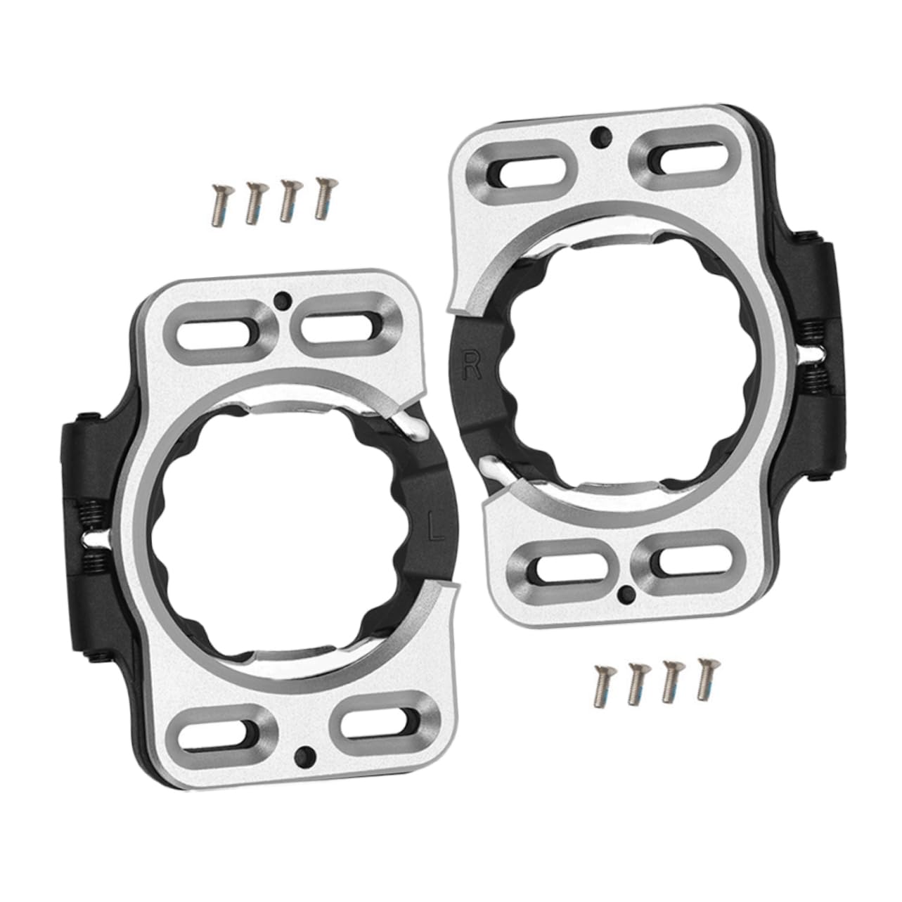 Tacchette per Bici da Corsa 2 Pezzi in Acciaio Inox e Plastico | Pedale e Scarpe da Ciclismo, per Strada e Mountain Biking, Sostituzione Dedicata