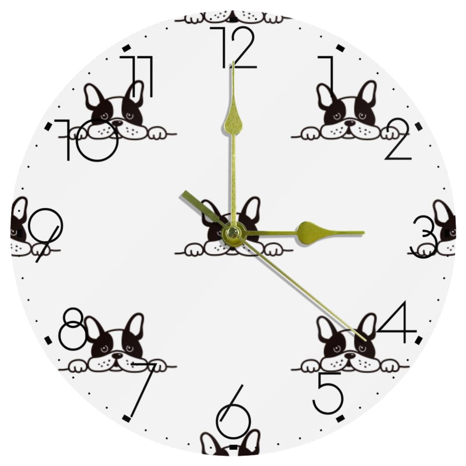 Horloge murale en acrylique au design moderne et finition épurée