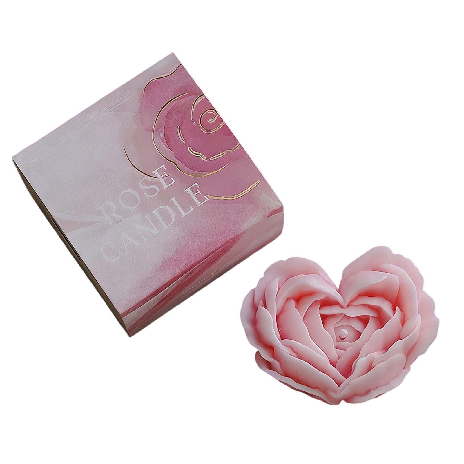 hogtnd Heart Aromatherapy Candle Ornament Soy Wax Decorative for Bedroom Living Room Decoration Home Scented Candles Soy Wax Decorative