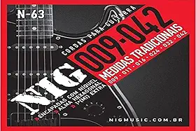 Cordas Para Guitarra, Rouxinol, 009/42, Tradicional