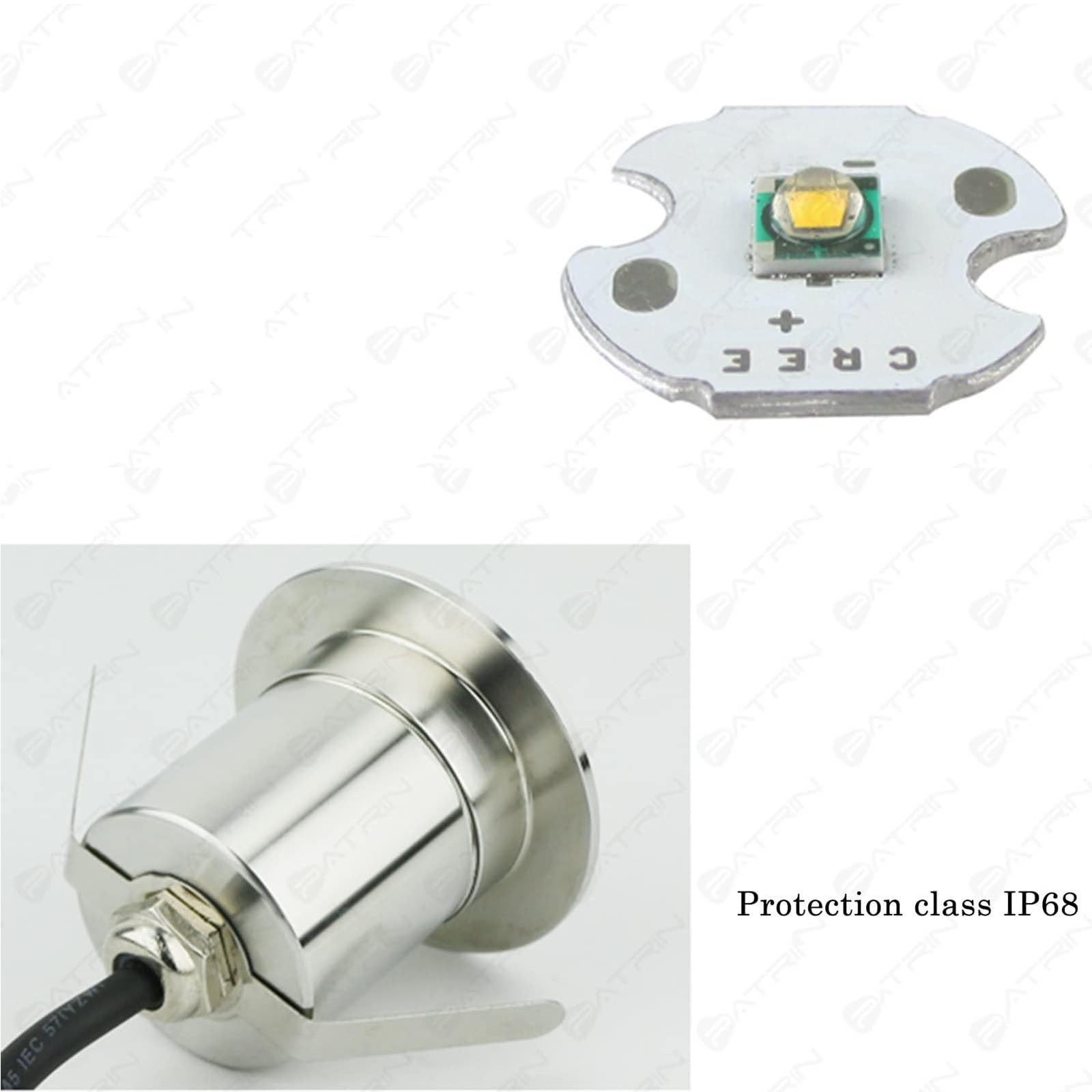Luce interrata for esterni - Luci paesaggistiche a LED, Faretto da pavimento incorporato, Luce subacquea a fascio stretto impermeabile IP68, for giardino/scale(Cold White,DC24V)