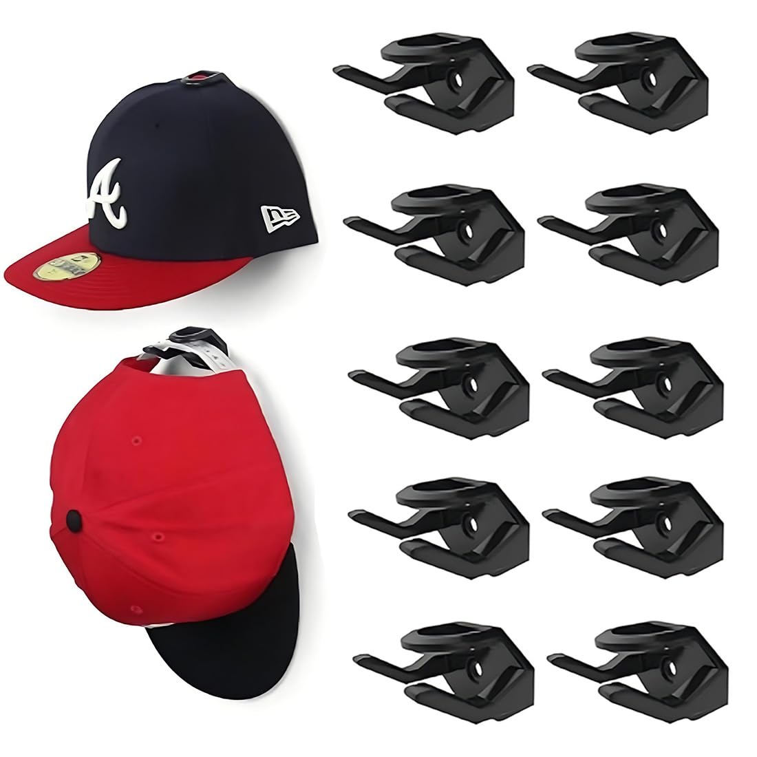 Organizador de gorras autoadhesivo 10 unidades soporte para visera