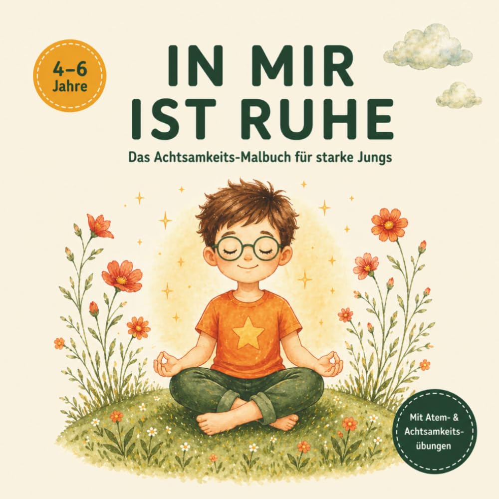 IN MIR IST RUHE: Das Achtsamkeits-Malbuch für starke Jungs
