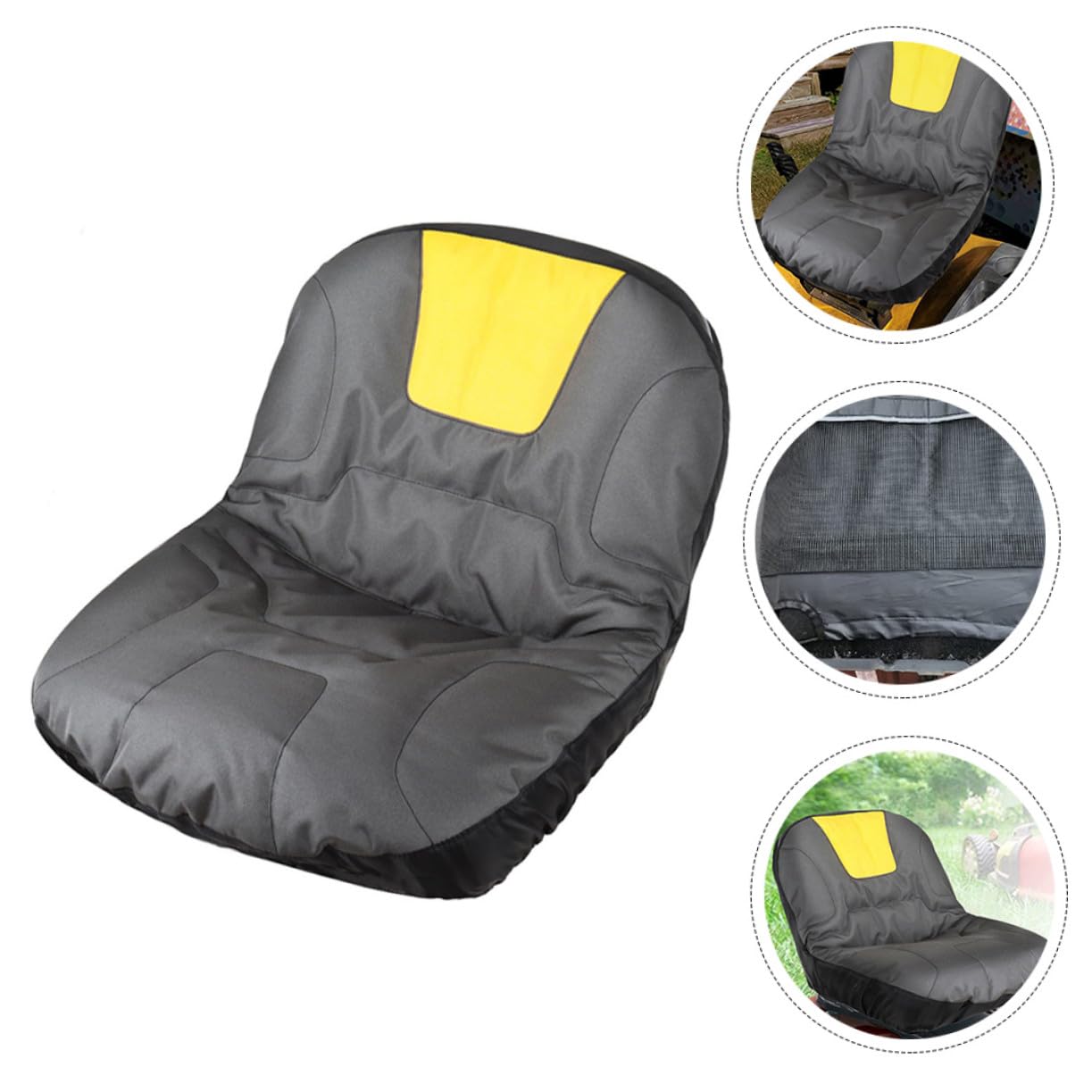 TOYANDONA Funda Protectora para Asiento de Tractor y Resistente al Sol Cubierta Ligera para Cortacésped sin Brazos y Maquinaria Agrícola Protección contra Desgaste y Polvo