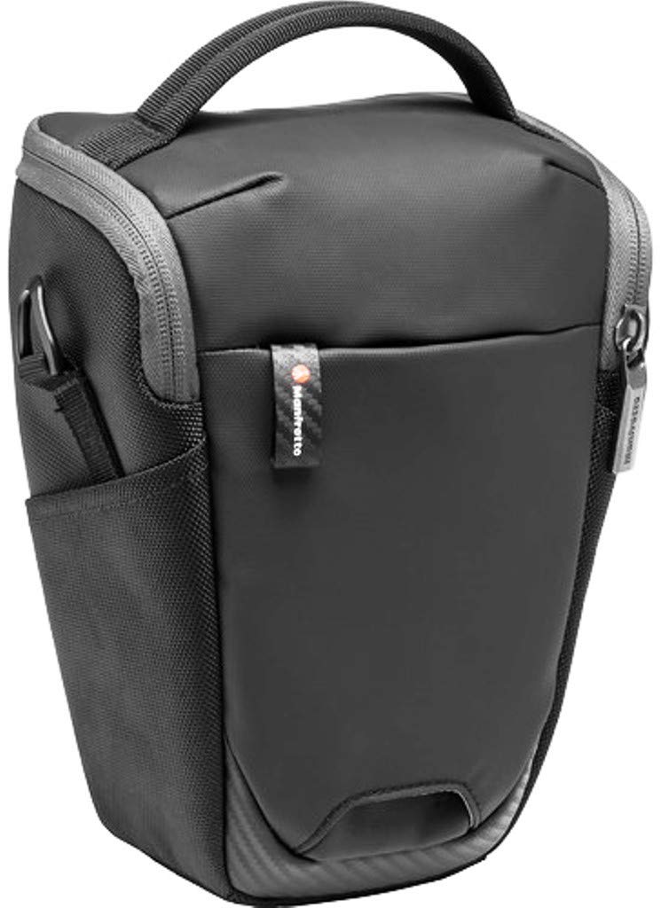 Manfrotto MB MA2-H-M Advanced² Camera Holster M, Medium, for DSLR and Mirrorless with Standard Lens, with Tripod attachment, Removable Shoulder Strap, Coated Fabric