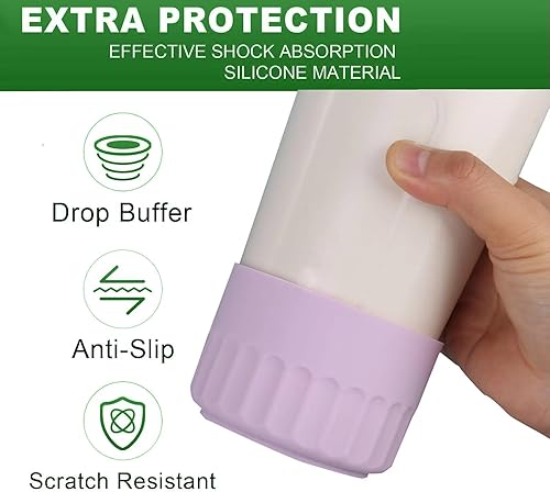 Miniatura 3 de 2 botas de silicona para vaso Stanley de 40 onzas y 30 onzas, funda protectora de silicona para botas, cubierta inferior antideslizante para todas