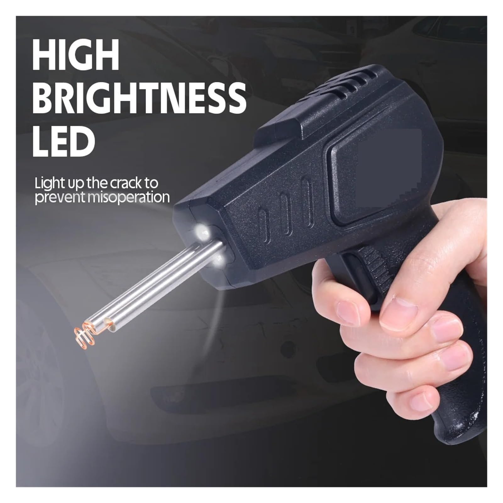 Zgrzewarka Do Plastiku 70W Pistolet Gwoździ Na Gorąco Lutownica Zszywki Zderzak Naprawa Zestaw Narzędzi Samochodowych Zszywacz Szybkie Nagrzewanie Wysoka Wydajność(Black,SET 01)
