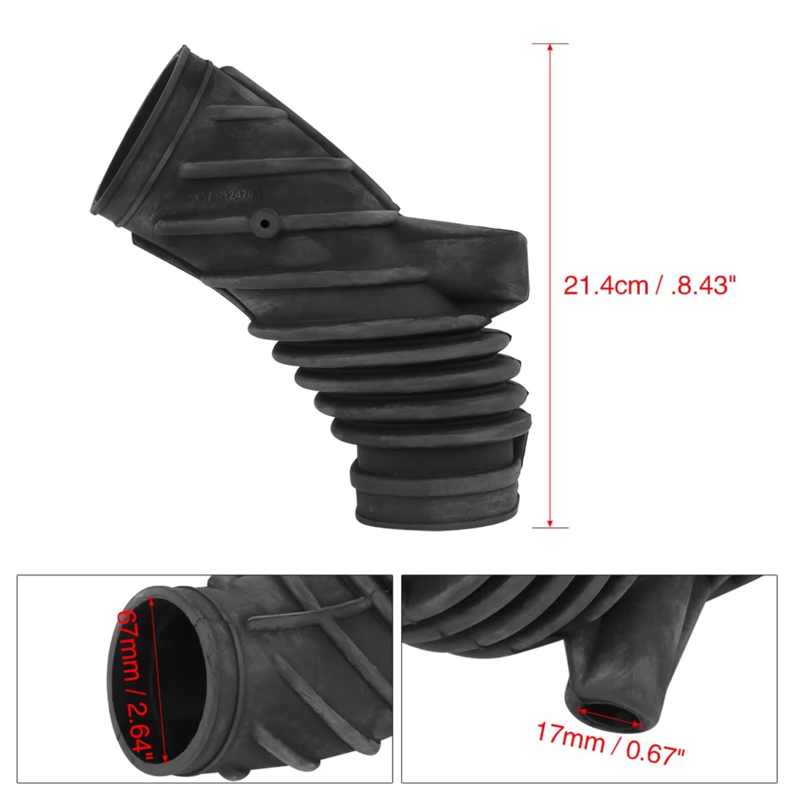 Prese d'Aria per Auto compatibili con BMW E36 318i Z3 1.9L 1996 1997 1998 13711247031 Tubo Flessibile di aspirazione Filtro Aria Auto Prese d'Aria Motore Filtro Farfalla Tubo corrugato