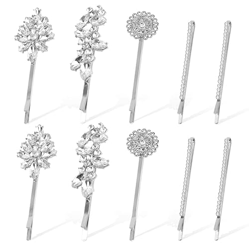 10 pinzas para el cabello con diamantes de imitaciĂłn, horquillas decorativas con diamantes de imitaciĂłn para bodas, pinzas de girasol con plumas de 10 pinzas para el cabello con diamantes de imitaciĂłn, horquillas decorativas con diamantes de imitaciĂłn para bodas, pinzas de girasol con plumas de