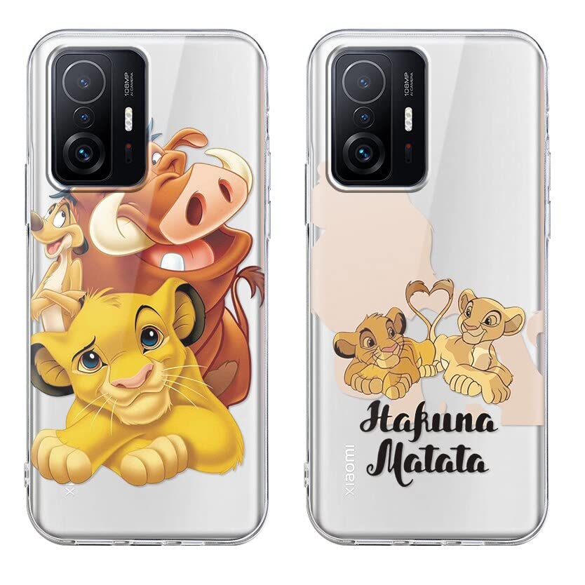 Coques Silicone Xiaomi 11T/11T Pro – 2 Modèles Lion Cartoon, Protection Antichoc, Design Unique